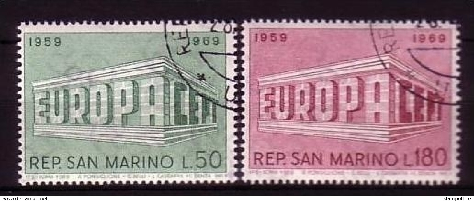 SAN MARINO MI-NR. 925-926 O EUROPA 1969 - EUROPA CEPT - 1969