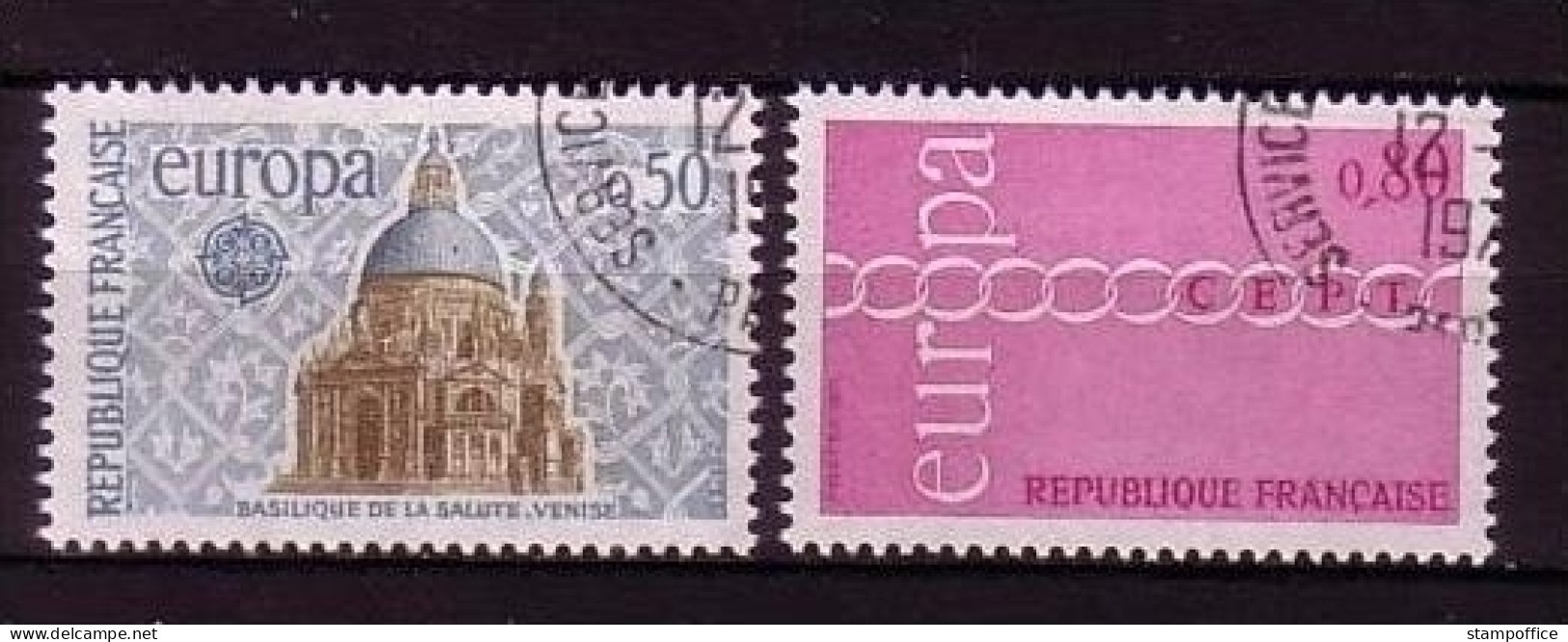 FRANKREICH MI-NR. 1748-1749 O EUROPA 1971 - KETTE - 1971