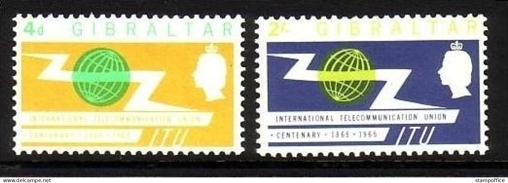 GIBRALTAR MI-NR. 169-170 POSTFRISCH(MINT) INTERNATIONALE FERNMELDEUNION UIT - Gibraltar