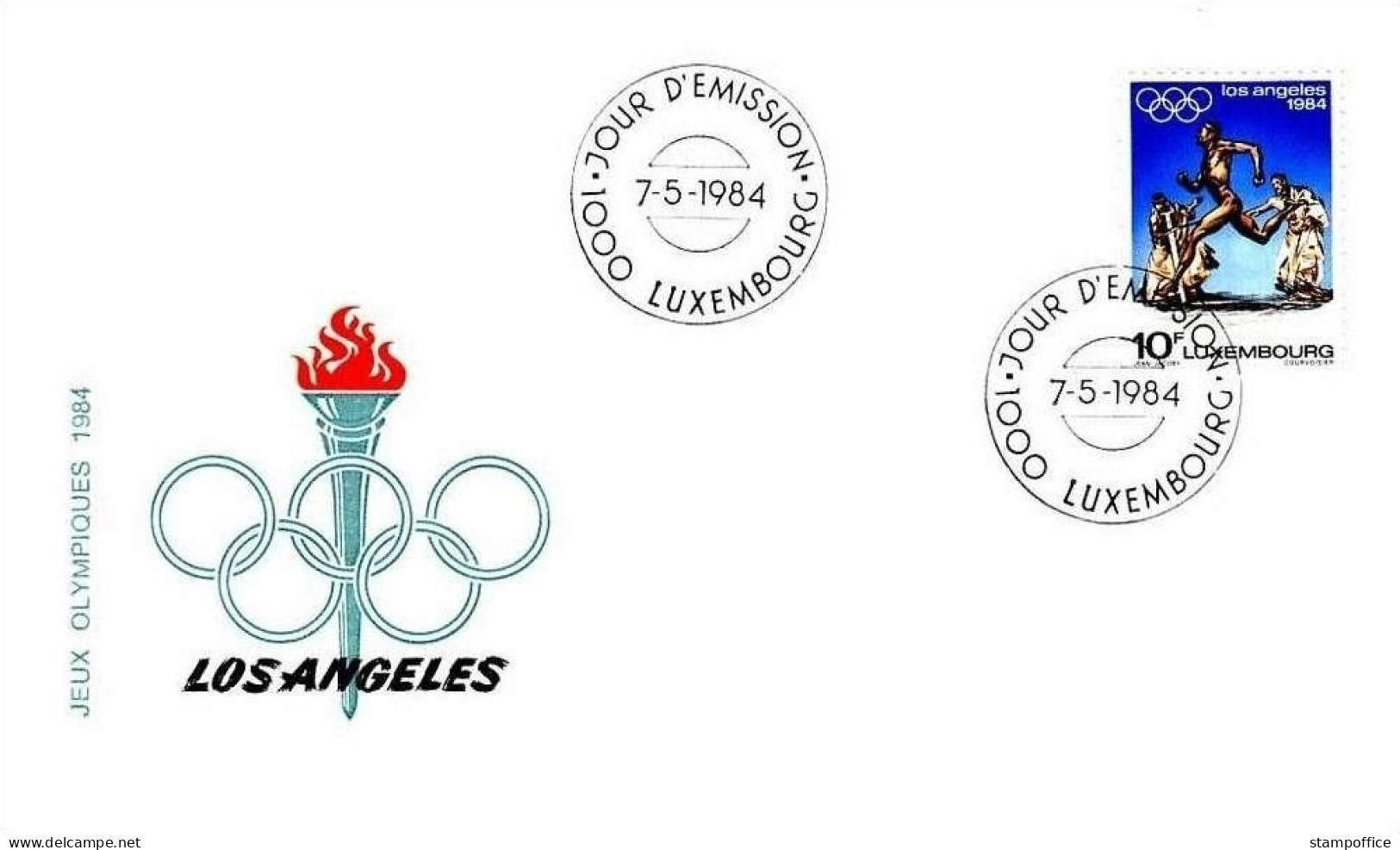 LUXEMBOURG MI-NR. 1104 FDC OLYMPISCHE SOMMERSPIELE LOS ANGELES 1984 - FDC