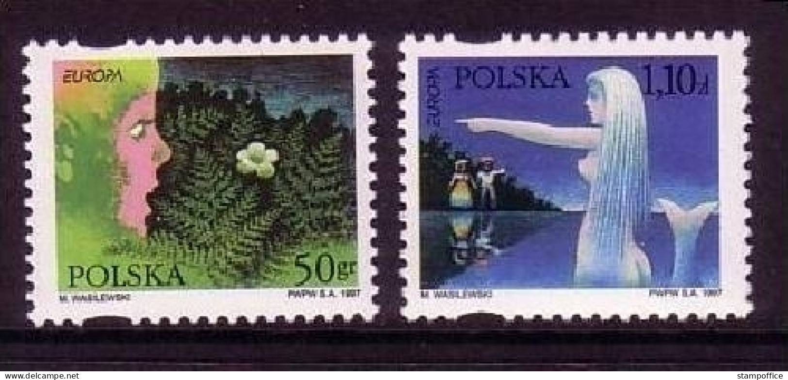 POLEN MI-NR. 3647-3648 POSTFRISCH EUROPA 1997 SAGEN Und LEGENDEN - 1997