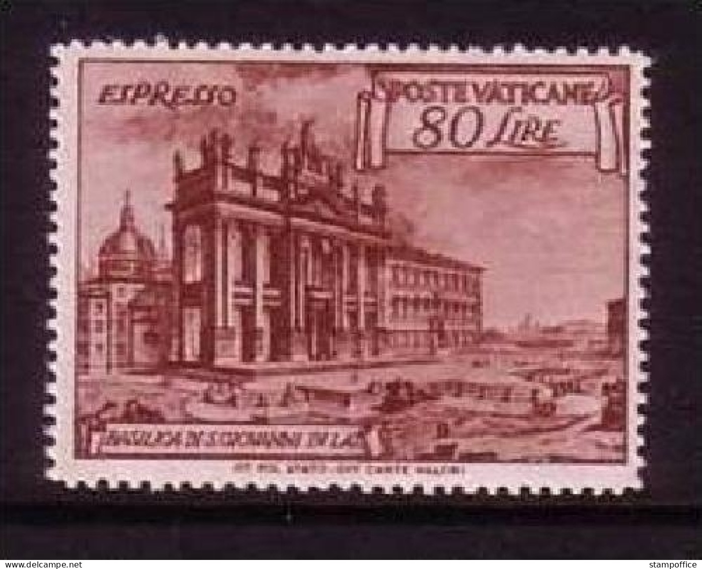 VATIKAN MI-NR. 160 A POSTFRISCH(MINT) EILMARKE ESPRESSO 1949 BASILIKA DI S. GIOVANNI - Neufs