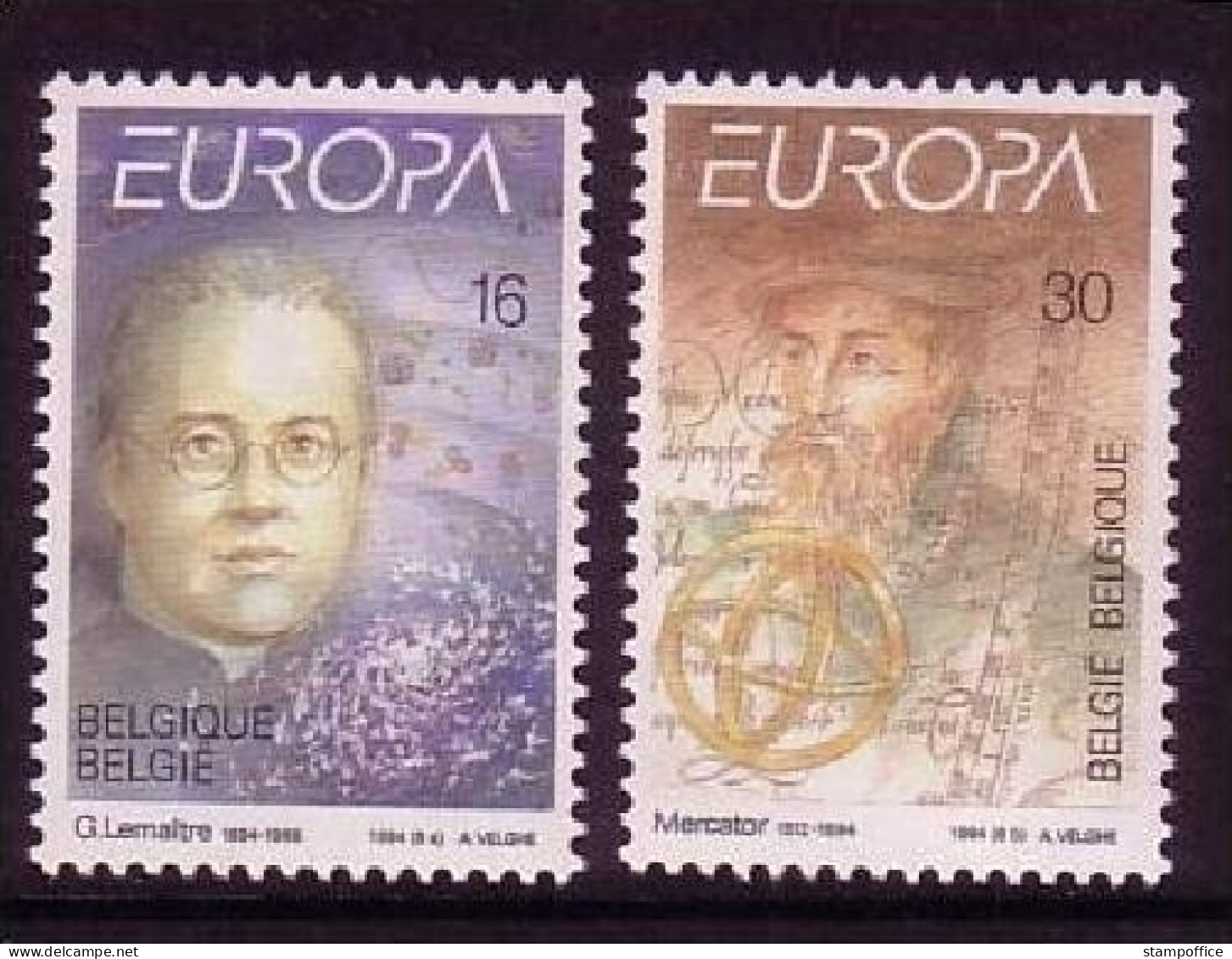 BELGIEN MI-NR. 2607-2608 POSTFRISCH(MINT) EUROPA 1994 ENTDECKUNGEN Und ERFINDUNGEN GERHARD MERCATOR - 1994