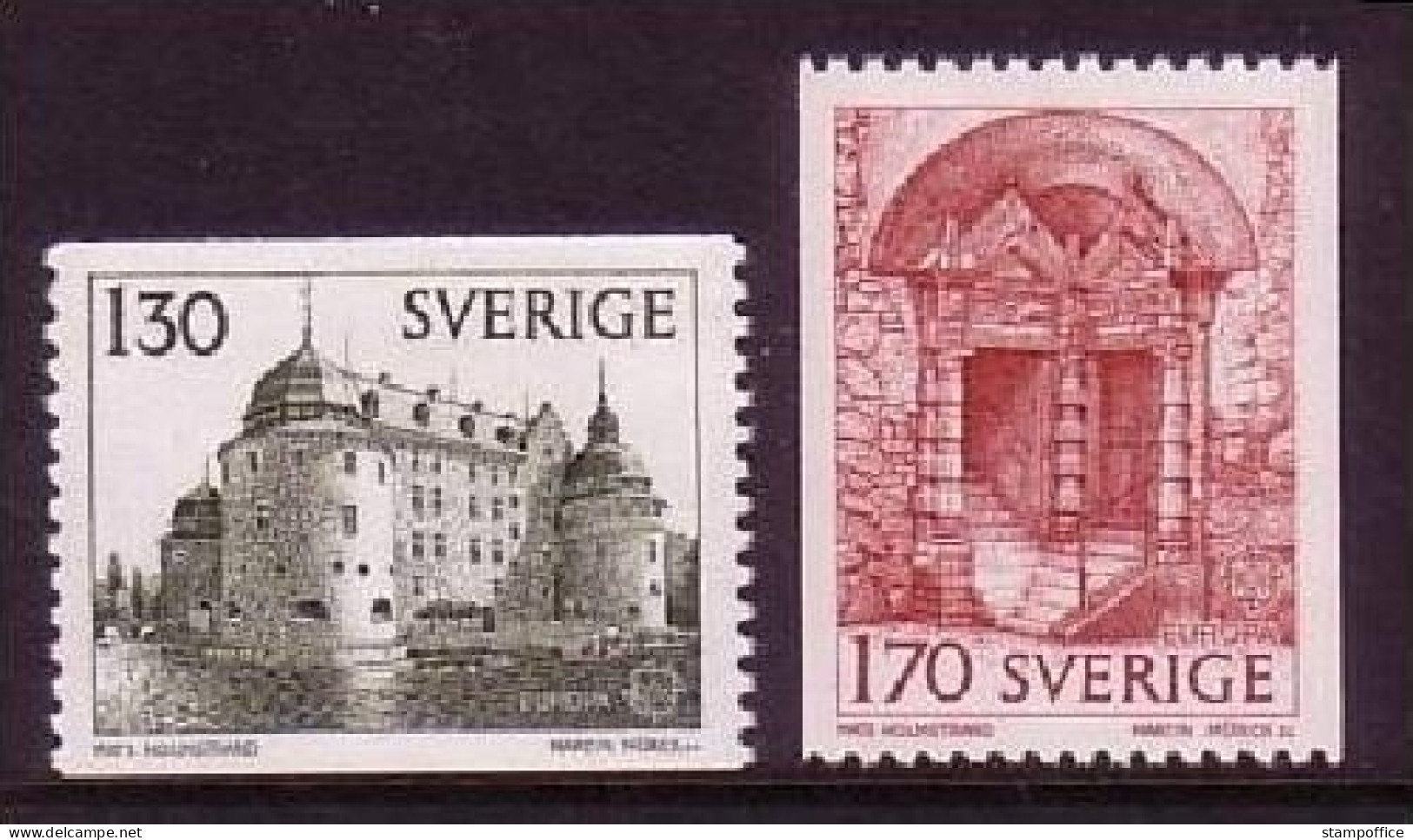 SCHWEDEN MI-NR. 1014-1015 POSTFRISCH(MINT) EUROPA 1978 BAUDENKMÄLER SCHLÖSSER - Neufs