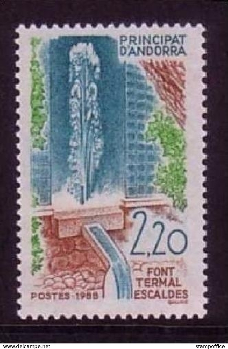 ANDORRA FRANZÖSISCH MI-NR. 392 POSTFRISCH(MINT) KURWESEN 1988 THERMALQUELLE - Nuevos