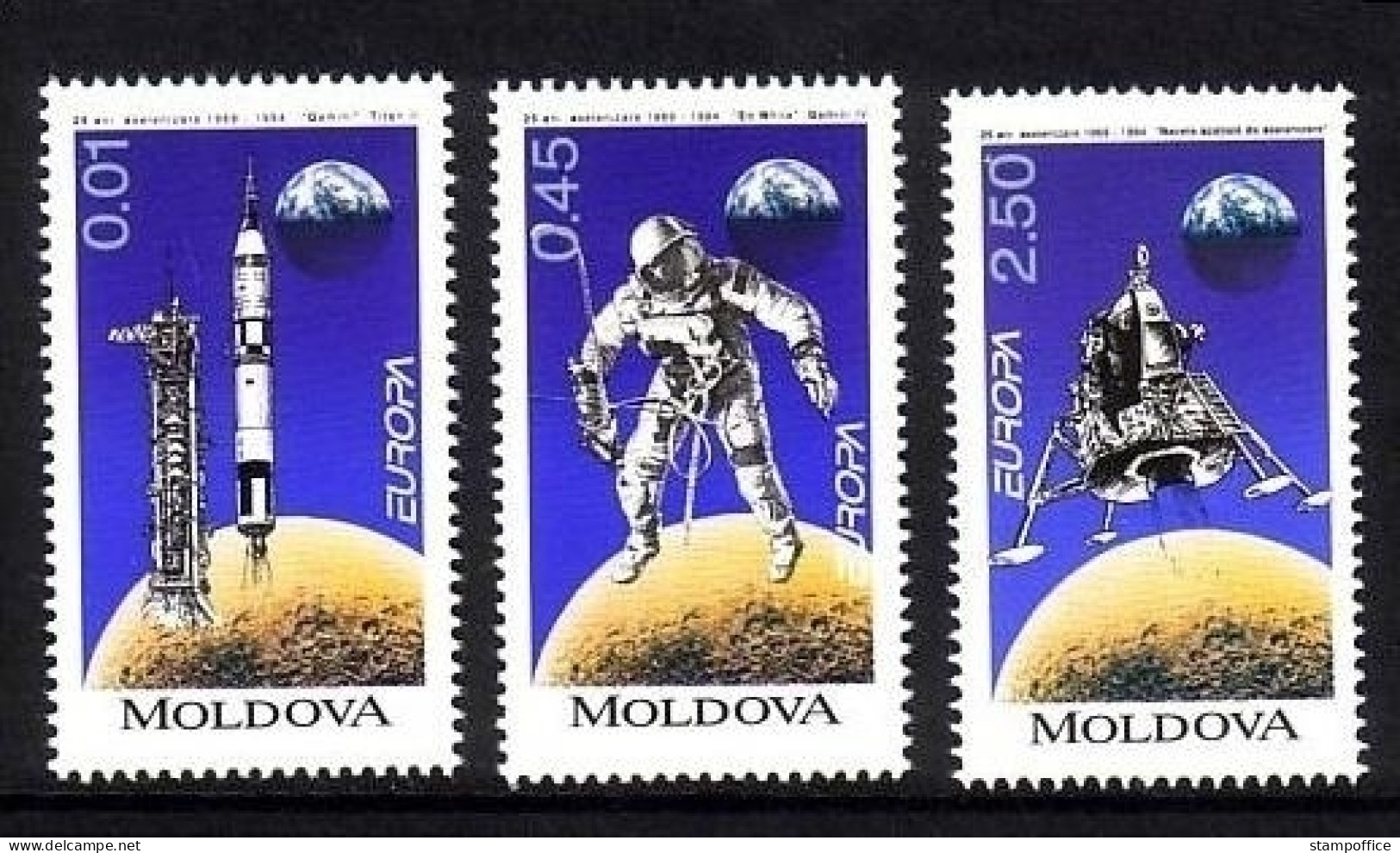 MOLDAWIEN MI-NR. 106-108 POSTFRISCH(MINT) EUROPA 1994 ENTDECKUNGEN Und ERFINDUNGEN WELTRAUMFAHRT - 1994