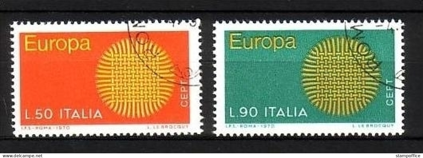 ITALIEN MI-NR. 1309-1310 O EUROPA 1970 SONNENSYMBOL - 1970