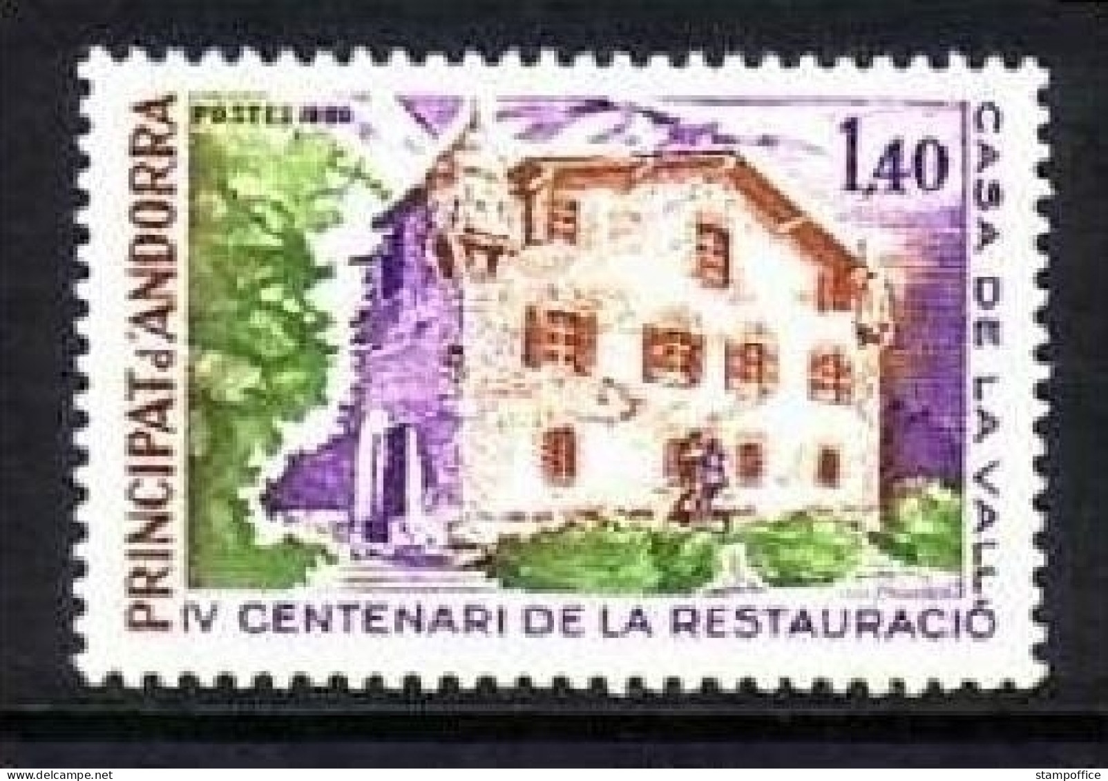 ANDORRA FRANZÖSISCH MI-NR. 310 POSTFRISCH(MINT) ALTES RATHAUS 1980 - Nuevos