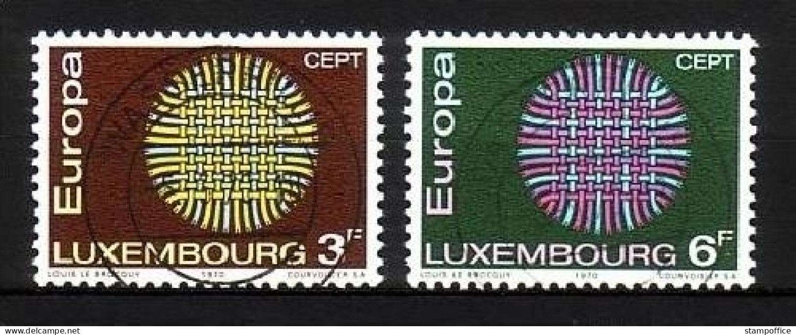 LUXEMBURG MI-NR. 807-808 GESTEMPELT(USED) EUROPA 1970 SONNENSYMBOL - 1970