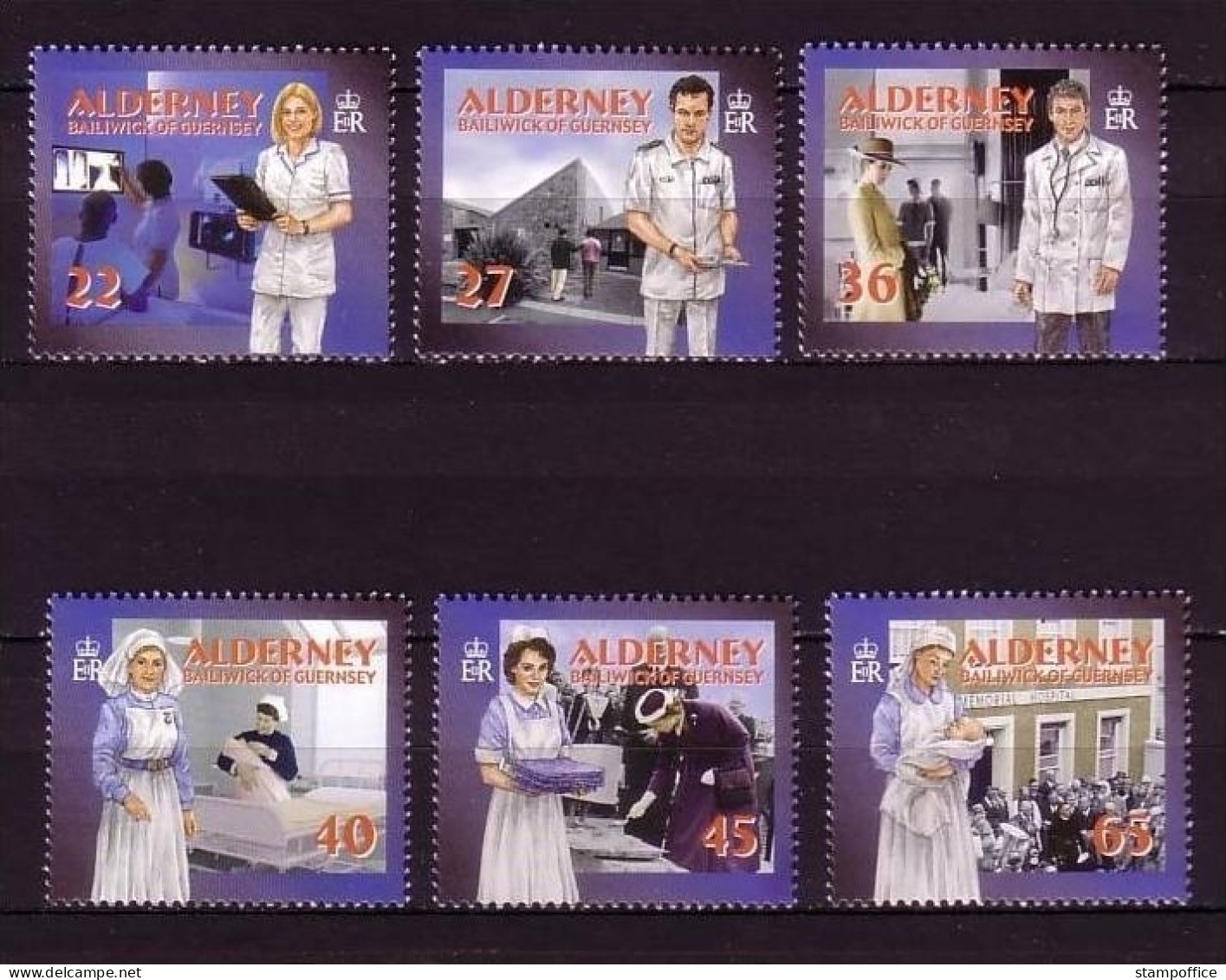 ALDERNEY MI-NR. 167-172 A POSTFRISCH(MINT) SOZIALE DIENSTE(I) - GESUNDHEITSWESEN 2001 - Alderney