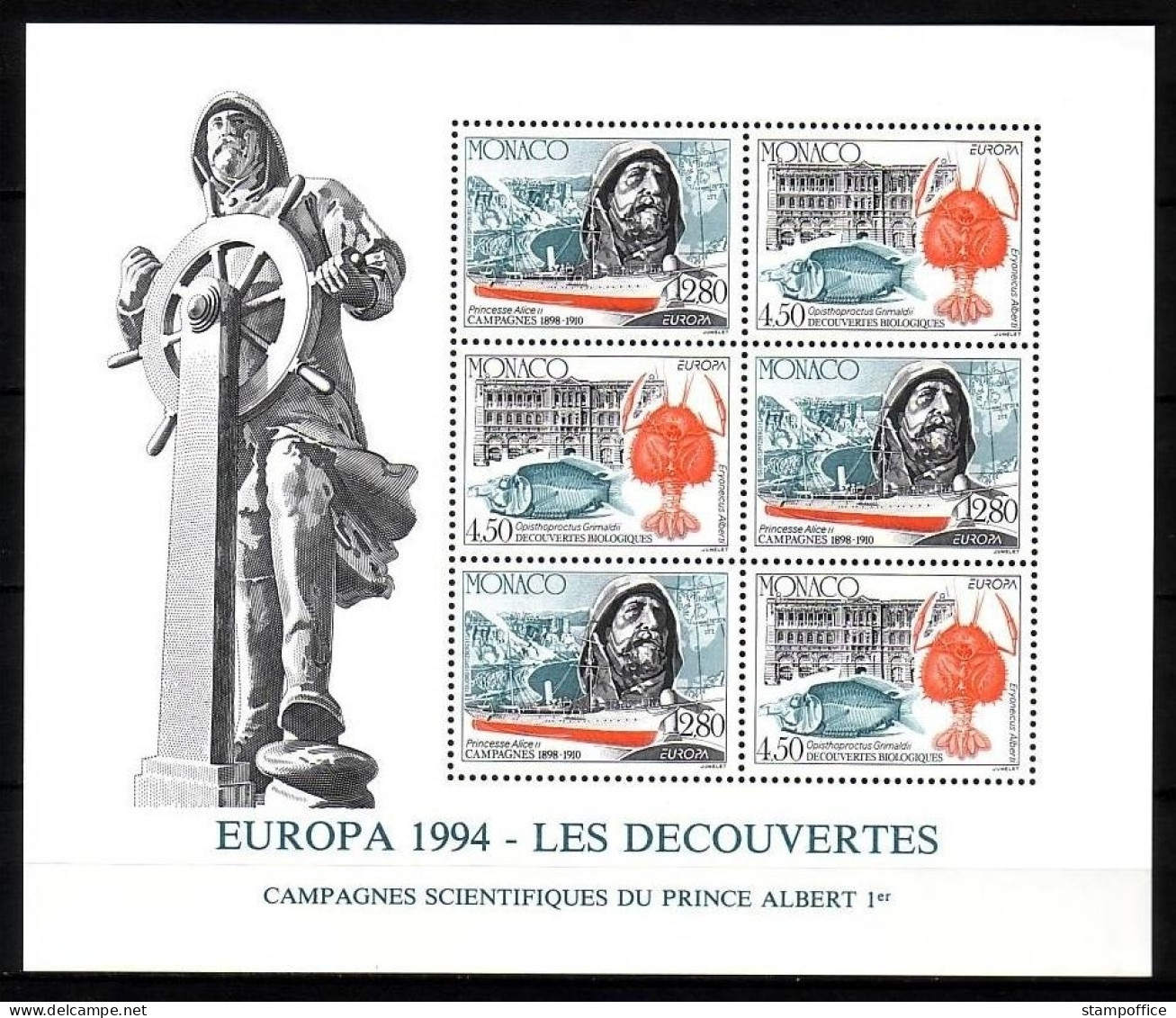 MONACO BLOCK 63 POSTFRISCH(MINT) EUROPA 1994 ENTDECKUNGEN Und ERFINDUNGEN - 1994