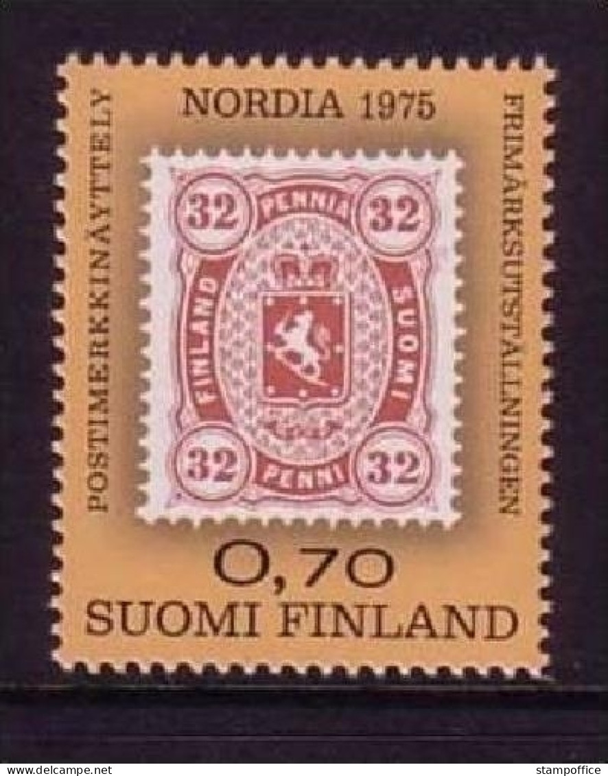 FINNLAND MI-NR. 763 POSTFRISCH(MINT) INTERNATIONALE BRIEFMARKENAUSSTELLUNG NORDIA 1975 - MARKE AUF MARKE - Stamps On Stamps