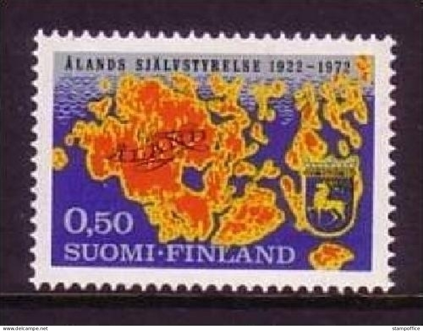 FINNLAND MI-NR. 704 POSTFRISCH(MINT) SELBSTVERWALTUNG DES ALAND GEBIETES WAPPEN - Unused Stamps