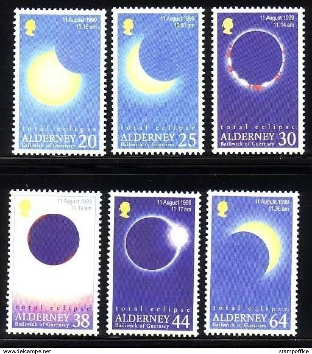 ALDERNEY MI-NR. 131-136 POSTFRISCH(MINT) TOTALE SONNENFINSTERNIS 1999 TOTAL ECLIPS - Alderney