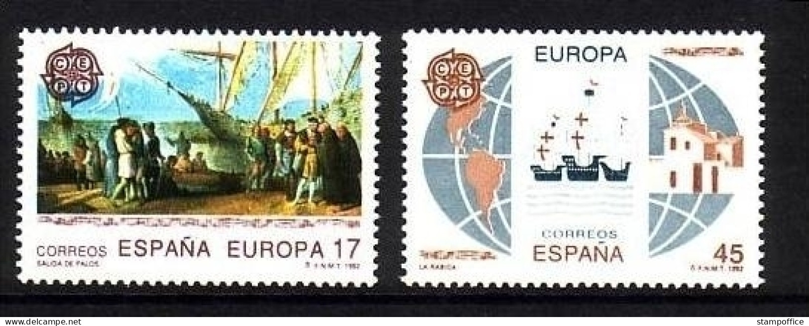 SPANIEN MI-NR. 3064-3065 POSTFRISCH(MINT) EUROPA 1992 ENTDECKUNG AMERIKAS COLUMBUS SCHIFFE - 1992