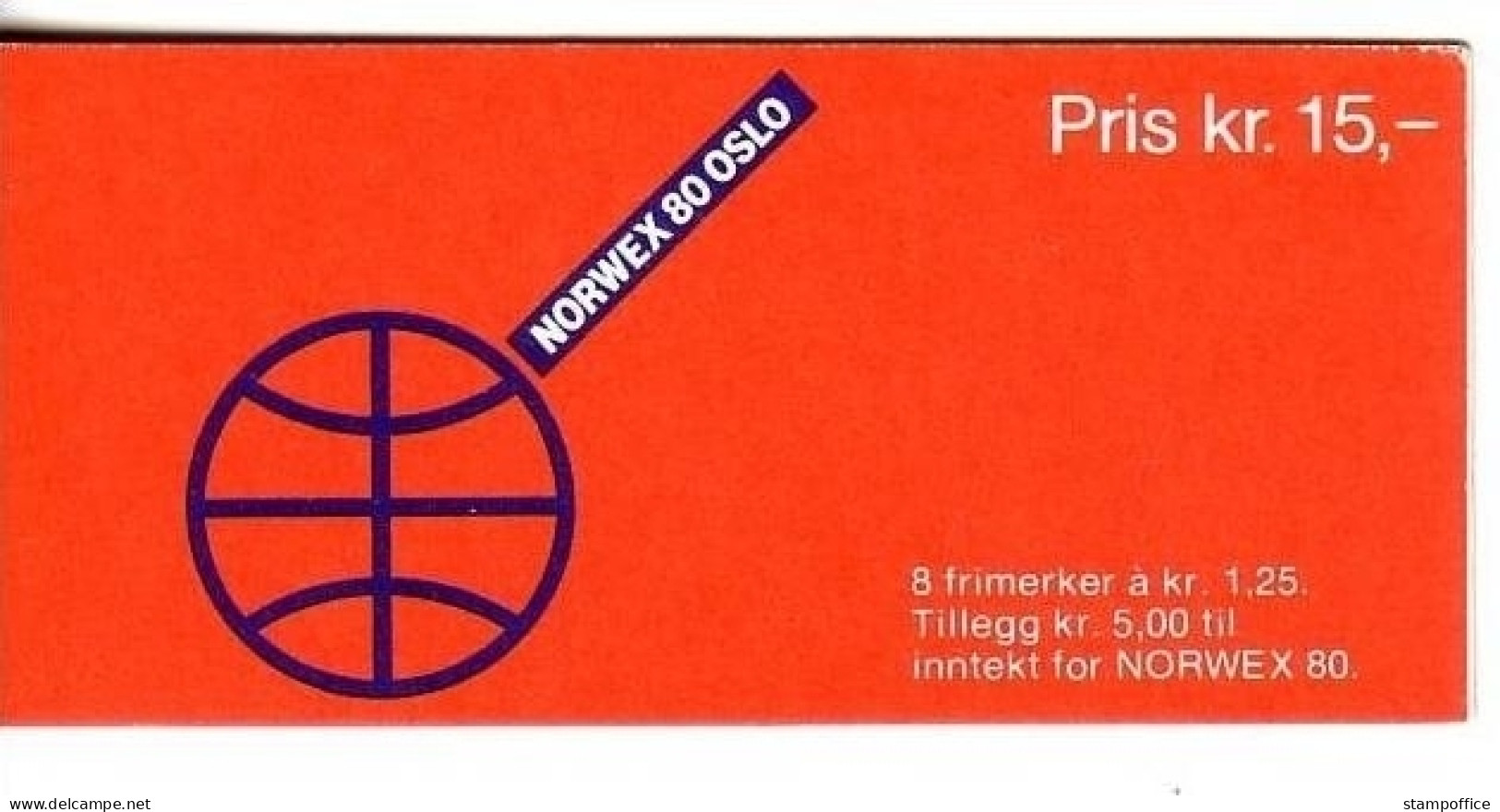 NORWEGEN MH 1 POSTFRISCH(MINT) INTERNATIONALE BRIEFMARKENAUSSTELLUNG NORWEX 1980 OSLO - Carnets