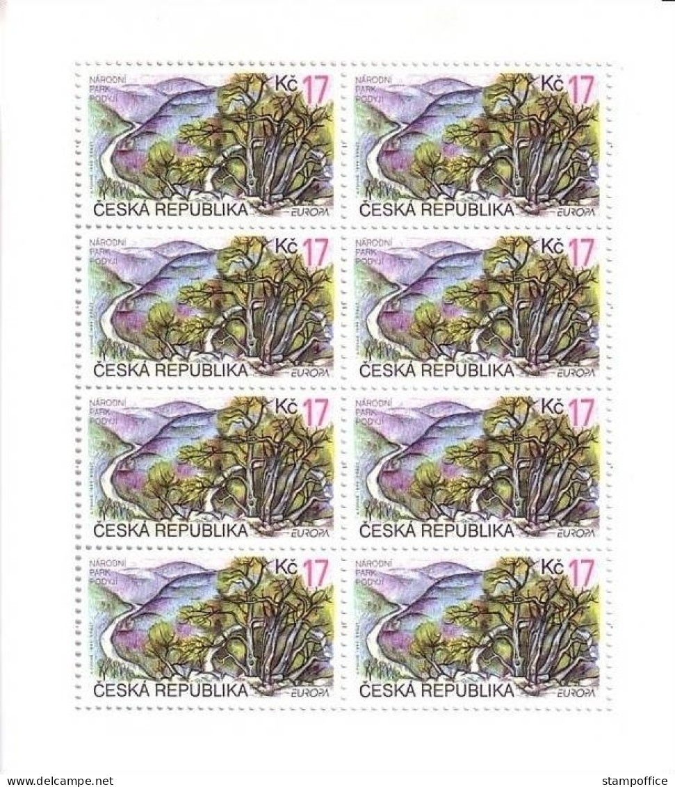 TSCHECHISCHE REPUBLIK MI-NR. 215-216 POSTFRISCH(MINT) KLEINBOGENSATZ EUROPA 1999 NATIONALPARKS - 1999