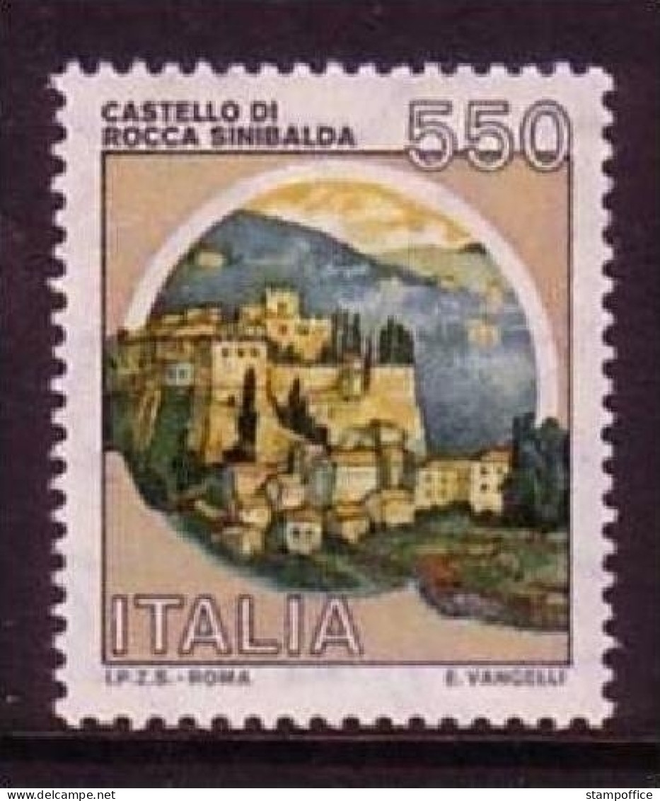 ITALIEN MI-NR. 1871 A POSTFRISCH(MINT) BURGEN UND SCHLÖSSER KASTELL VON ROCCA SINIBALDA - 1981-90: Mint/hinged