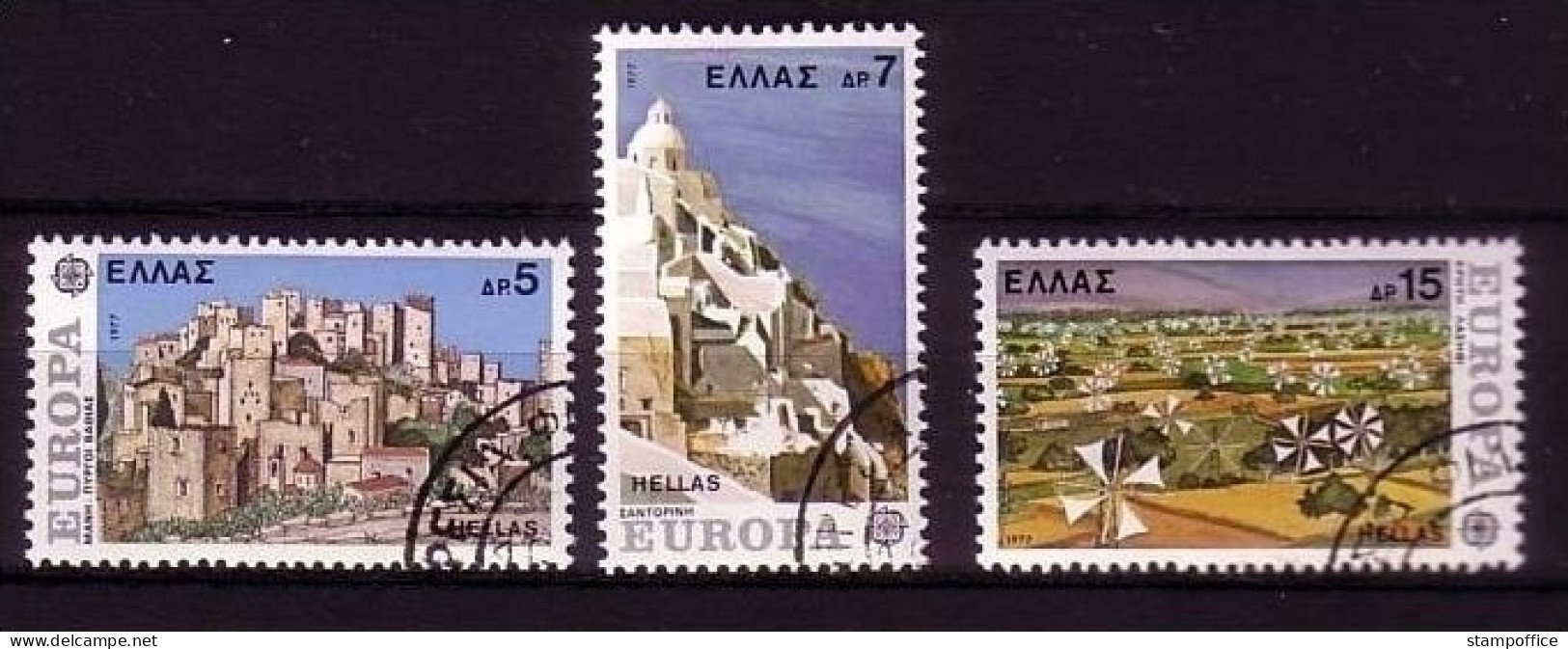 GRIECHENLAND MI-NR. 1263-1265 GESTEMPELT(USED) EUROPA 1977 LANDSCHAFTEN - 1977