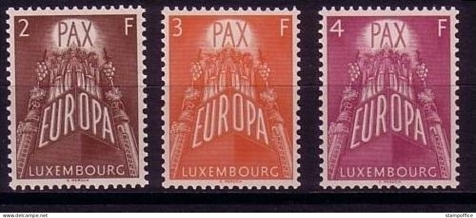 LUXEMBOURG MI-NR. 572-574 POSTFRISCH(MINT) EUROPA CEPT 1957 - Neufs