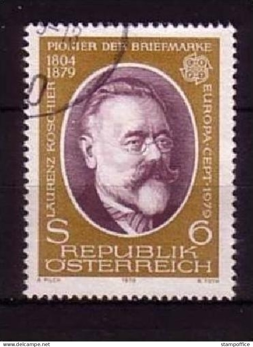 ÖSTERREICH MI-NR. 1608 GESTEMPELT(USED) EUROPA 1979 POST- Und FERNMELDEWESEN KOSCHIER - 1979