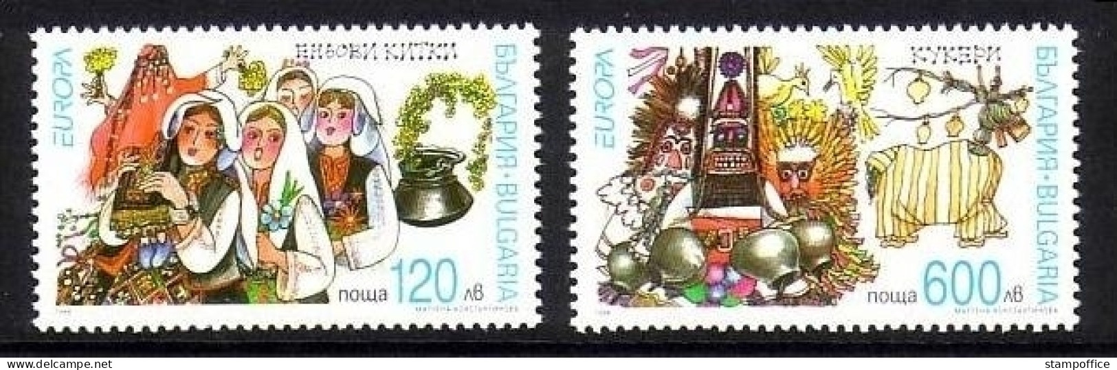 BULGARIEN MI-NR. 4332-4333 POSTFRISCH(MINT) EUROPA 1998 - FESTE Und FEIERTAGE - 1998