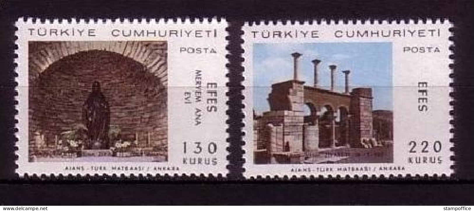 TÜRKEI MI-NR. 2063-2064 POSTFRISCH(MINT) PAPST PAUL VI. IN EPHESOS 1967 - Unused Stamps