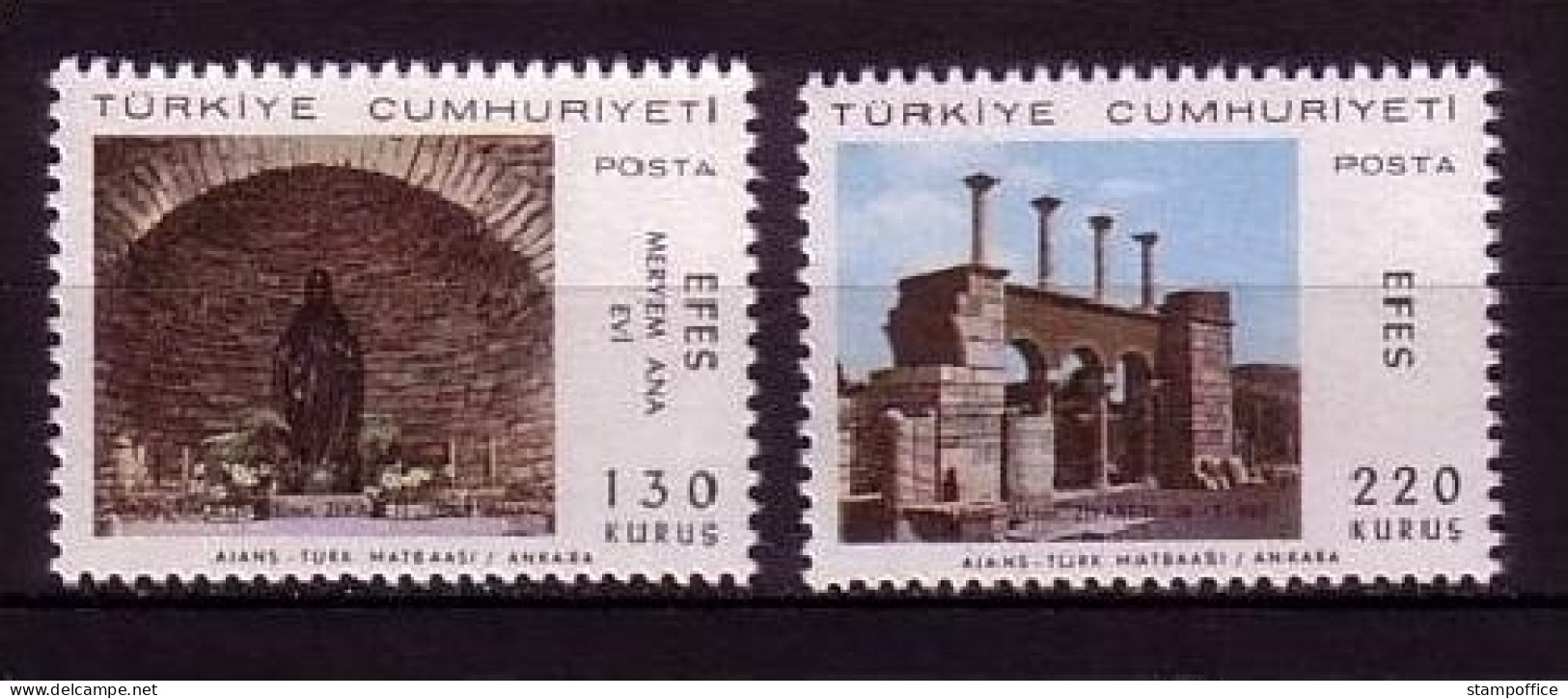 TÜRKEI MI-NR. 2063-2064 POSTFRISCH(MINT) PAPST PAUL VI. IN EPHESOS 1967 - Ungebraucht