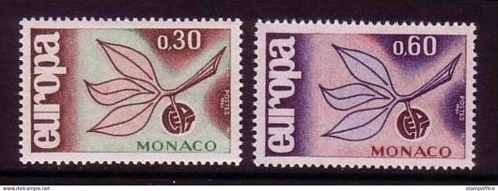 MONACO MI-NR. 810-811 POSTFRISCH(MINT) EUROPA 1965 ZWEIG - 1965