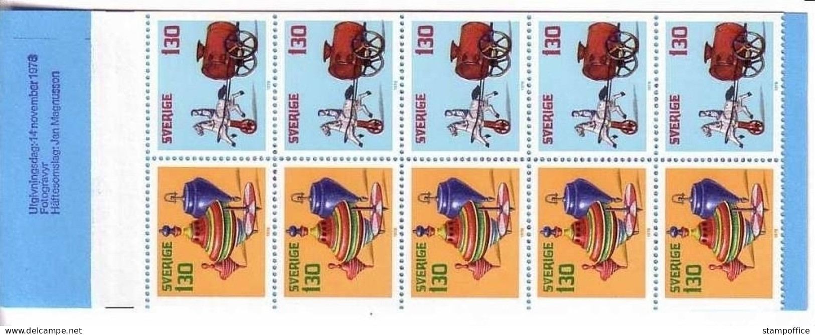 SCHWEDEN MH 71 POSTFRISCH(MINT) WEIHNACHTEN 1978 KINDERSPIELZEUG - 1951-80