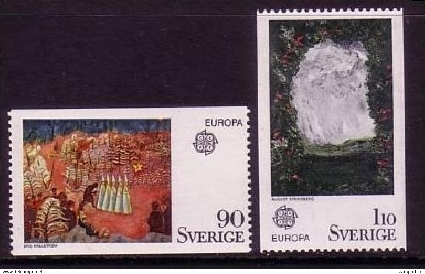 SCHWEDEN MI-NR. 899-900 POSTFRISCH(MINT) EUROPA 1975 GEMÄLDE - Unused Stamps