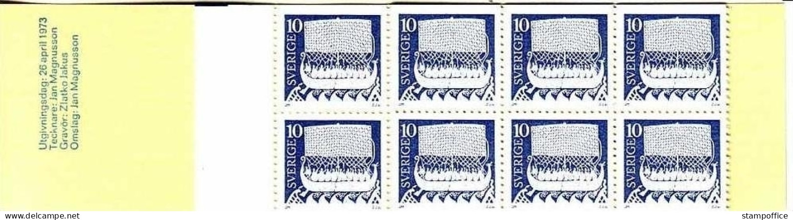 SCHWEDEN MH Mit 20 X 800 X D POSTFRISCH(MINT) WIKINGERSCHIFF 1973 - 1981-..