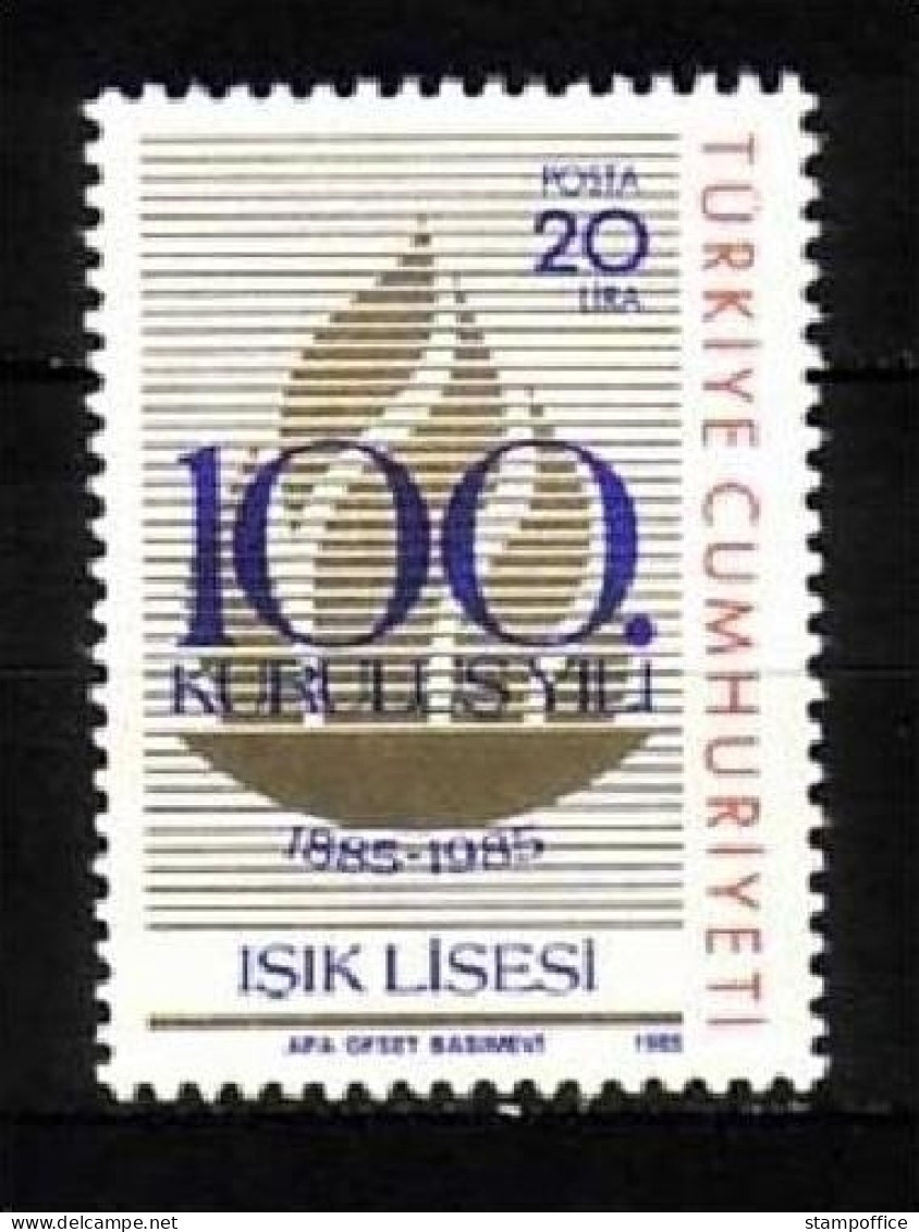 TÜRKEI MI-NR. 2731 POSTFRISCH(MINT) 100 JAHRE ISIK GYMNASIUM - Nuevos