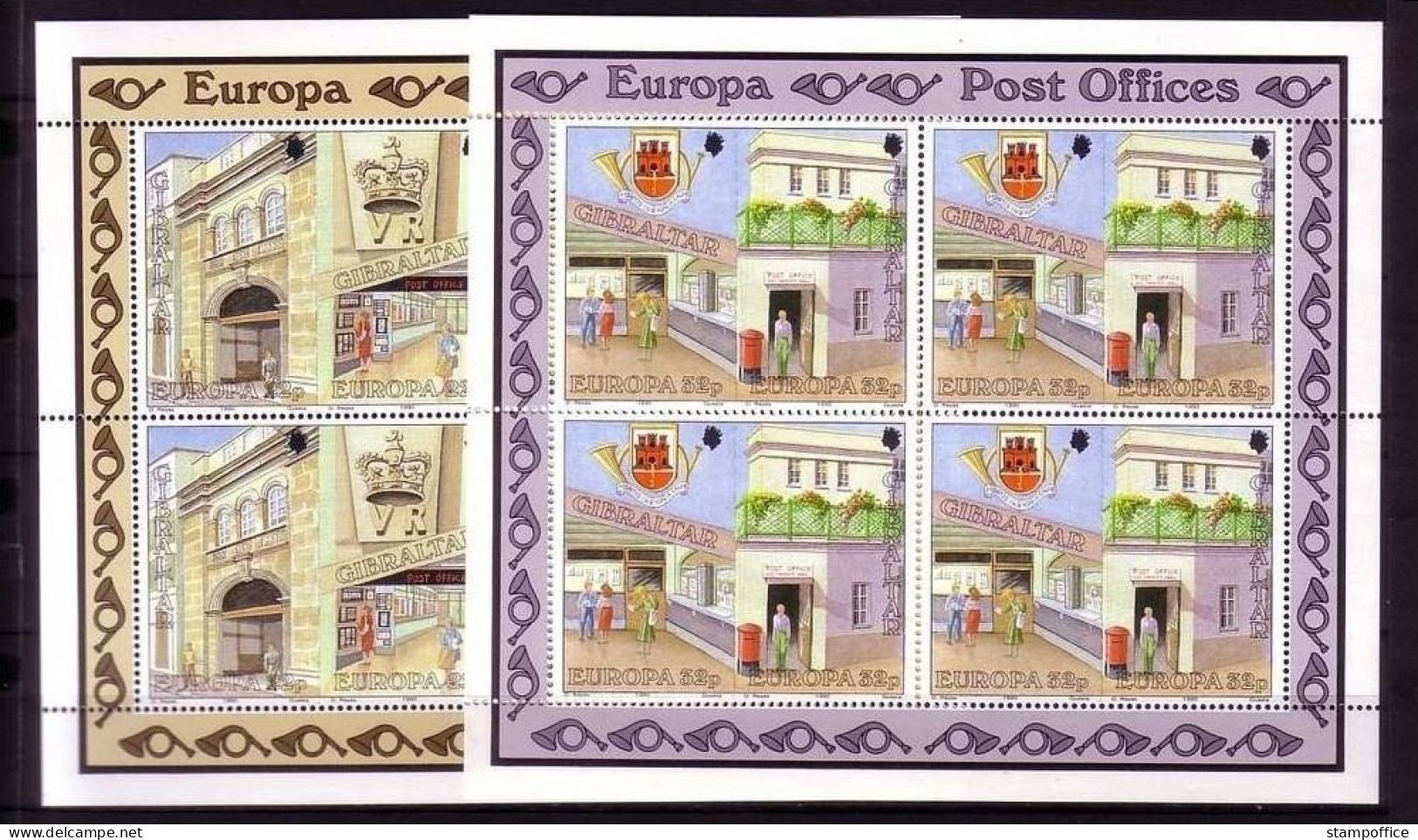 GIBRALTAR MI-NR. 590-593 KLB POSTFRISCH(MINT) CEPT 1990 POSTALISCHE EINRICHTUNGEN - 1990