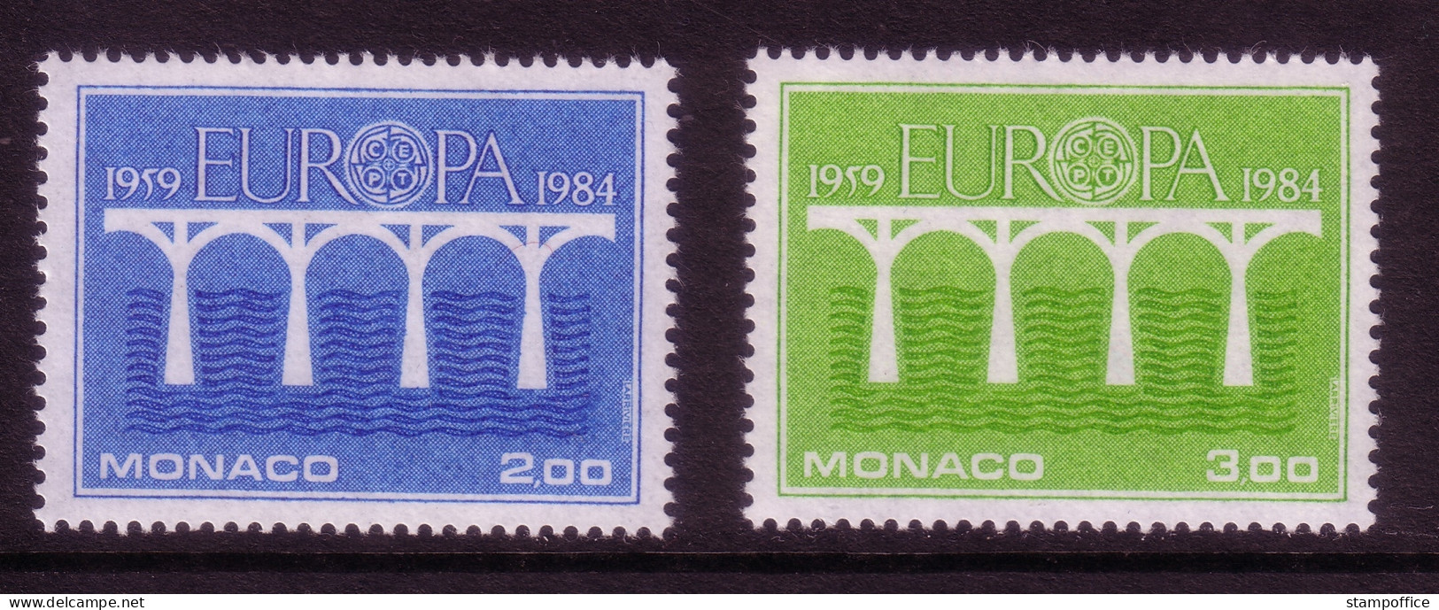 MONACO MI.NR. 1622-1623 POSTFRISCH(MINT) EUROPA 1984 BRÜCKEN - 1984