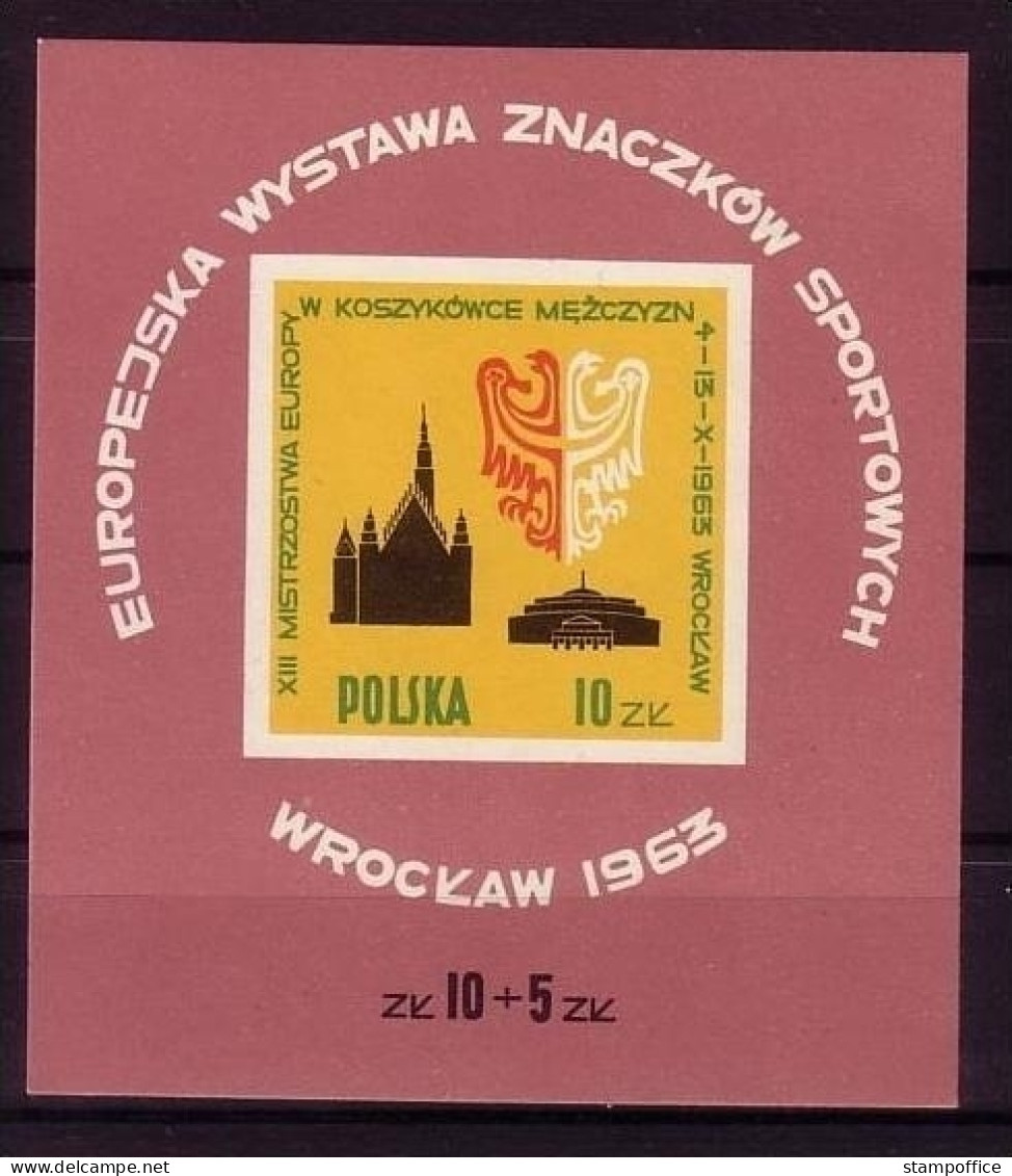 POLEN BLOCK 30 POSTFRISCH(MINT) BRIEFMARKENAUSSTELLUNG SPORTMARKEN WAPPEN Von BRESLAU - Blocs & Feuillets