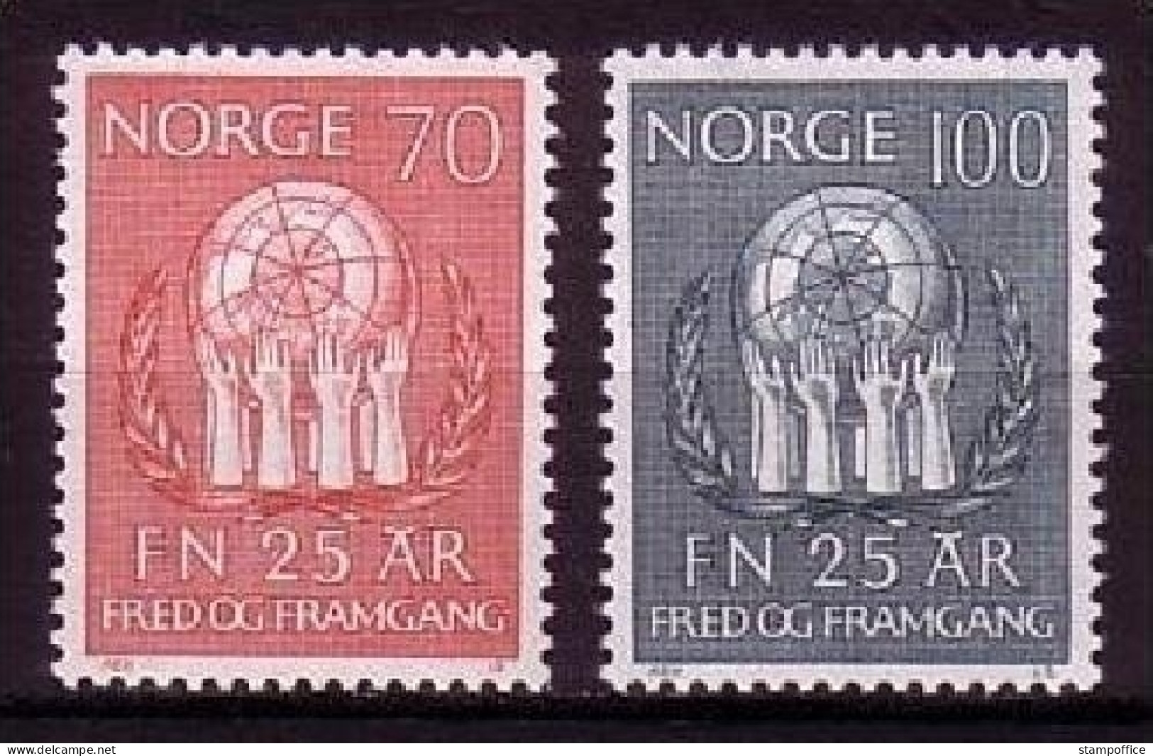 NORWEGEN Mi-Nr. 611-612 POSTFRISCH(MINT) UNO VEREINTE NATIONEN - Ungebraucht