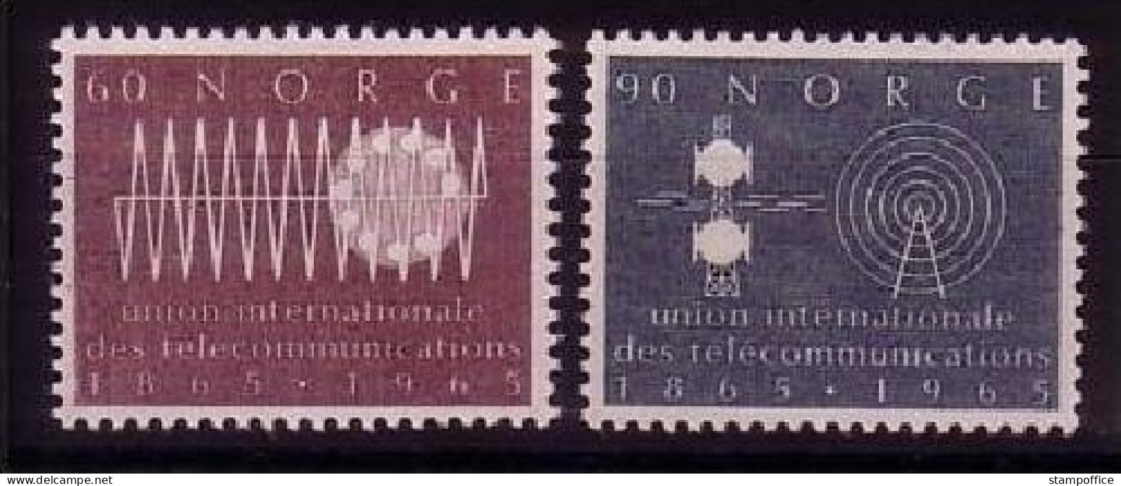 NORWEGEN Mi-Nr. 526-527 POSTFRISCH(MINT) UIT INTERNATIONALE FERNMELDEUNION - Unused Stamps