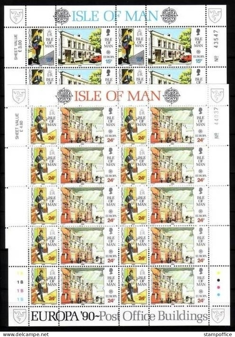 INSEL MAN MI-NR. 427-430 POSTFRISCH(MINT) KLEINBOGENSATZ EUROPA 1990 - POSTALISCHE EINRICHTUNGEN - 1990