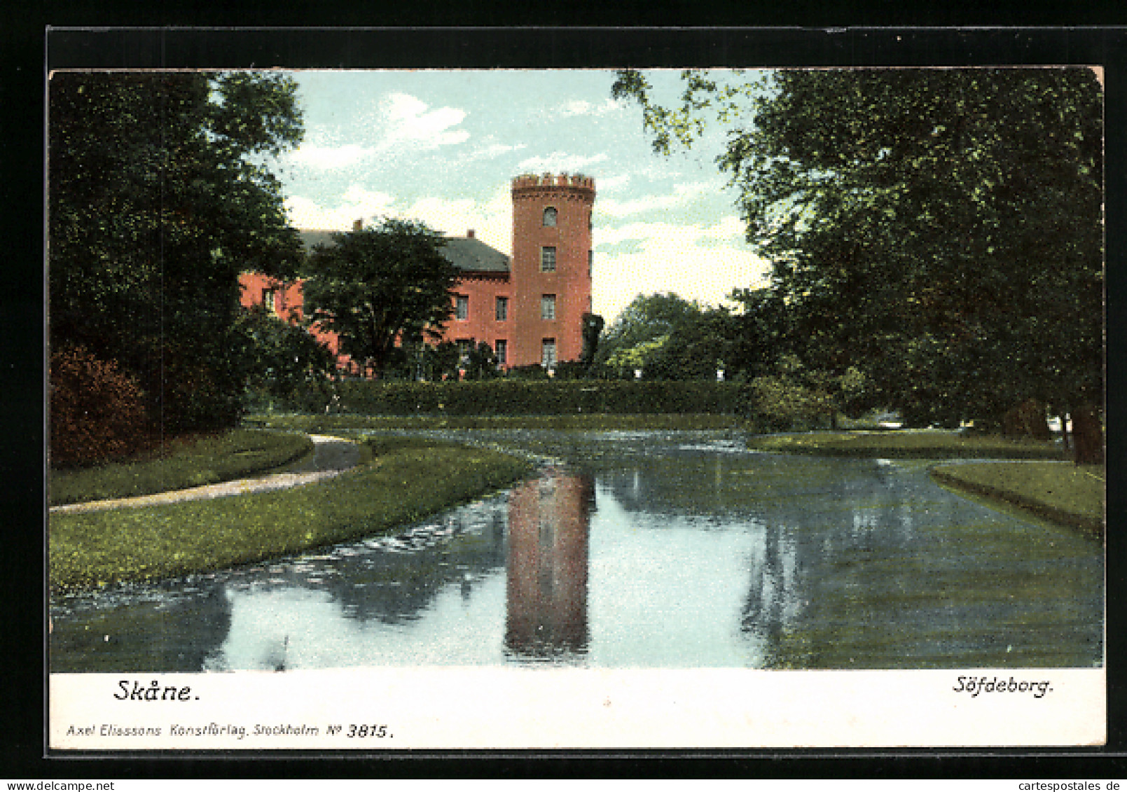 AK Skane, Söfdeborg, Wasserpartie An Der Burg  - Sweden
