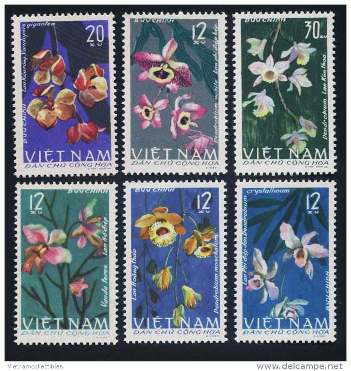 North Vietnam Viet Nam MNH Perf Stamps 1966 : Orchid / Orchids (Ms183) - Viêt-Nam