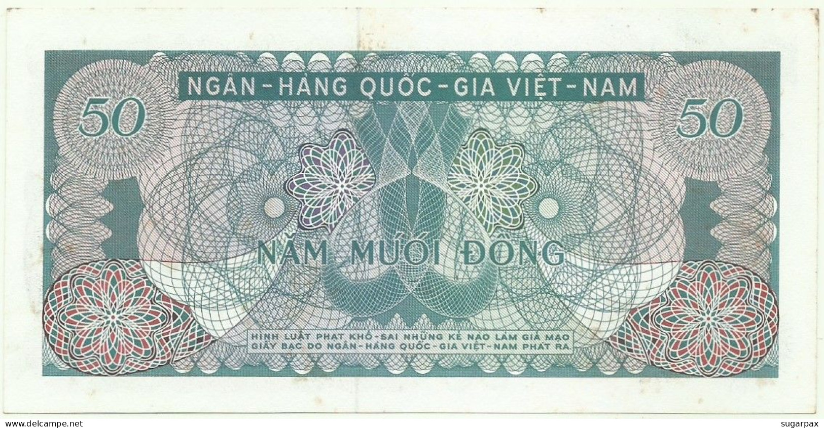 SOUTH VIET NAM - 50 DONG - ND ( 1969 ) - P 25 - AUnc. - SÉRIE B.19. - VIETNAM - Vietnam