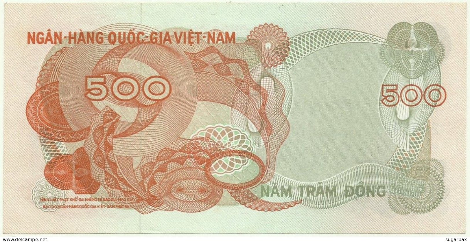 SOUTH VIET NAM - 500 DONG - ND ( 1970 ) - P 28 - Unc. - SÉRIE P10 - VIETNAM - Viêt-Nam