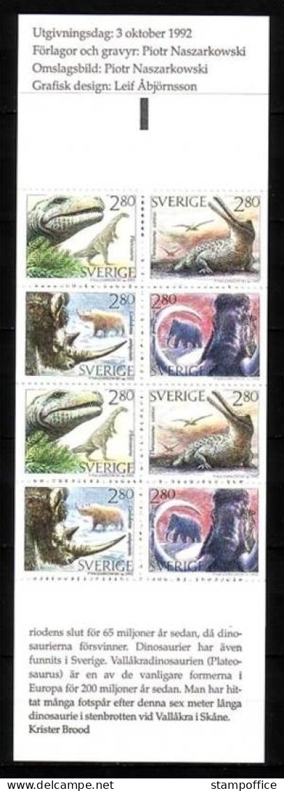 SCHWEDEN MH 175 POSTFRISCH(MINT) PRÄHISTORISCHE TIERE - 1951-80