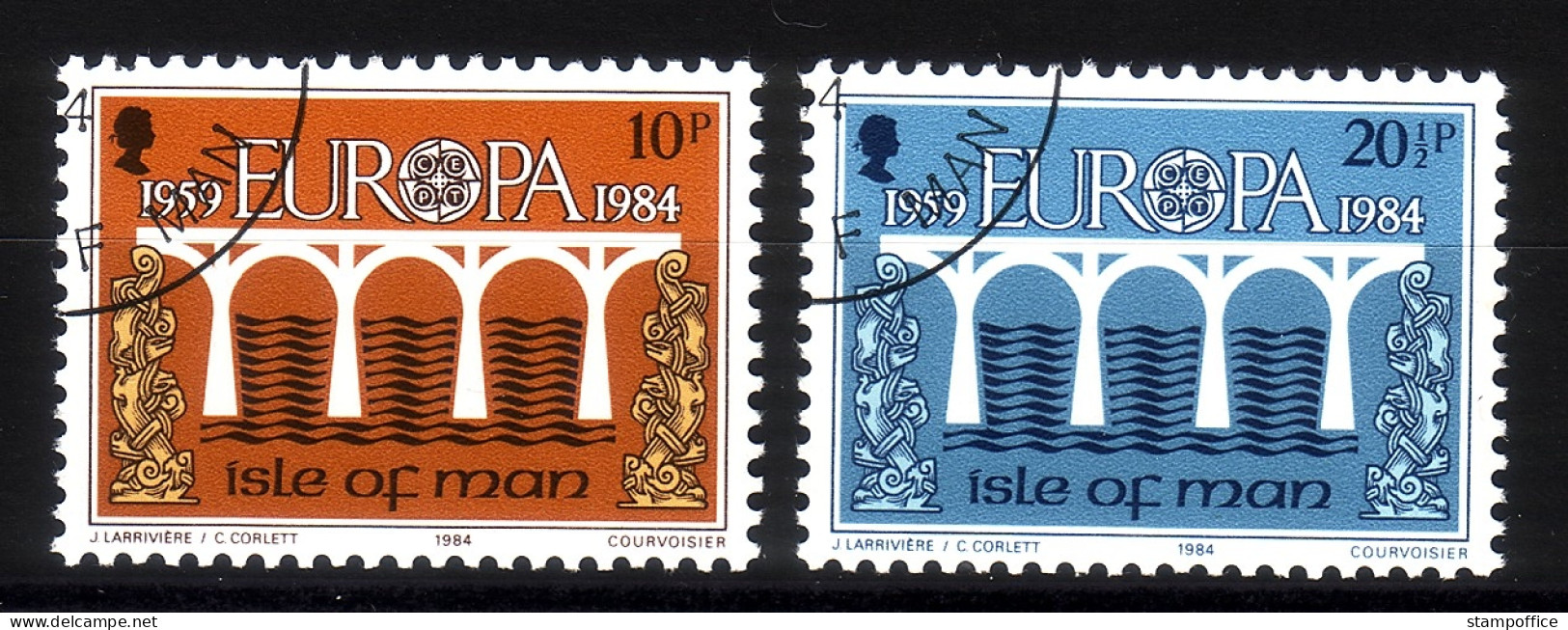 ISLE OF MAN MI-NR. 261-262 GESTEMPELT(USED) EUROPA 1984 BRÜCKE - 1984