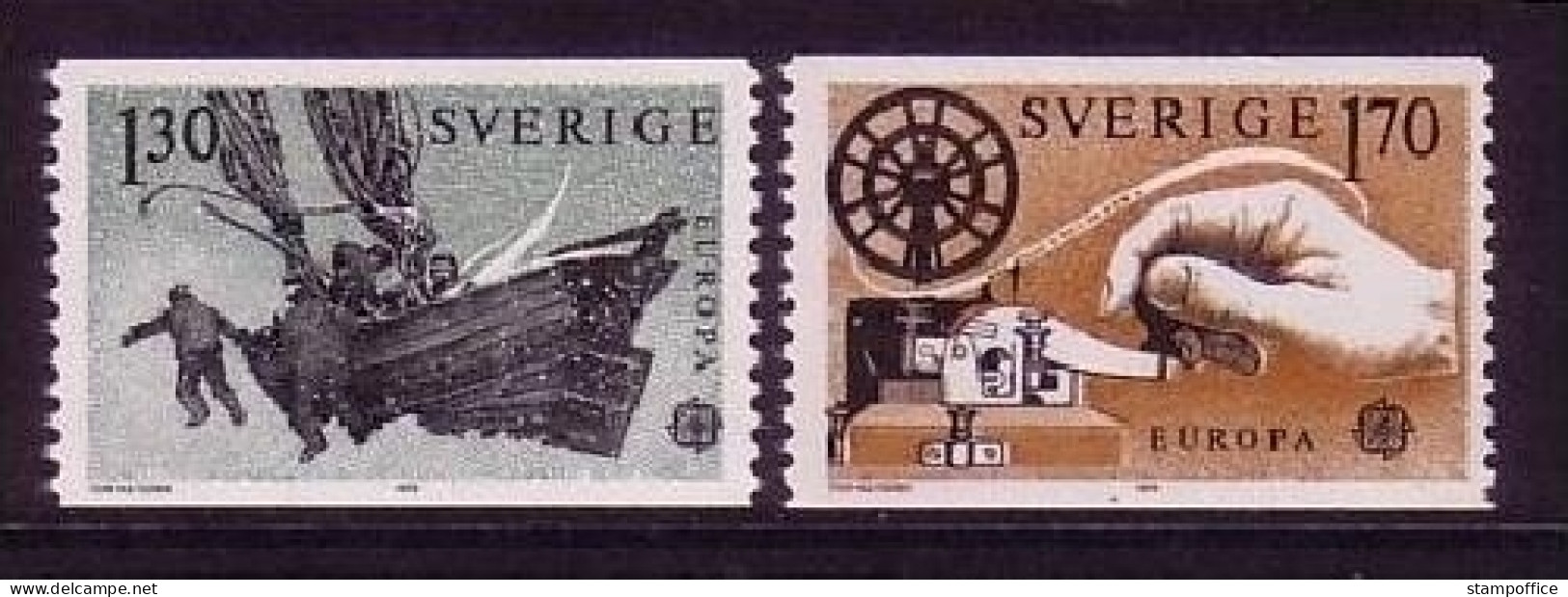 SCHWEDEN MI-NR. 1058-1059 POSTFRISCH(MINT) EUROPA 1979 POST- Und FERNMELDEWESEN RUDERBOOT MORSEAPPARAT - 1979