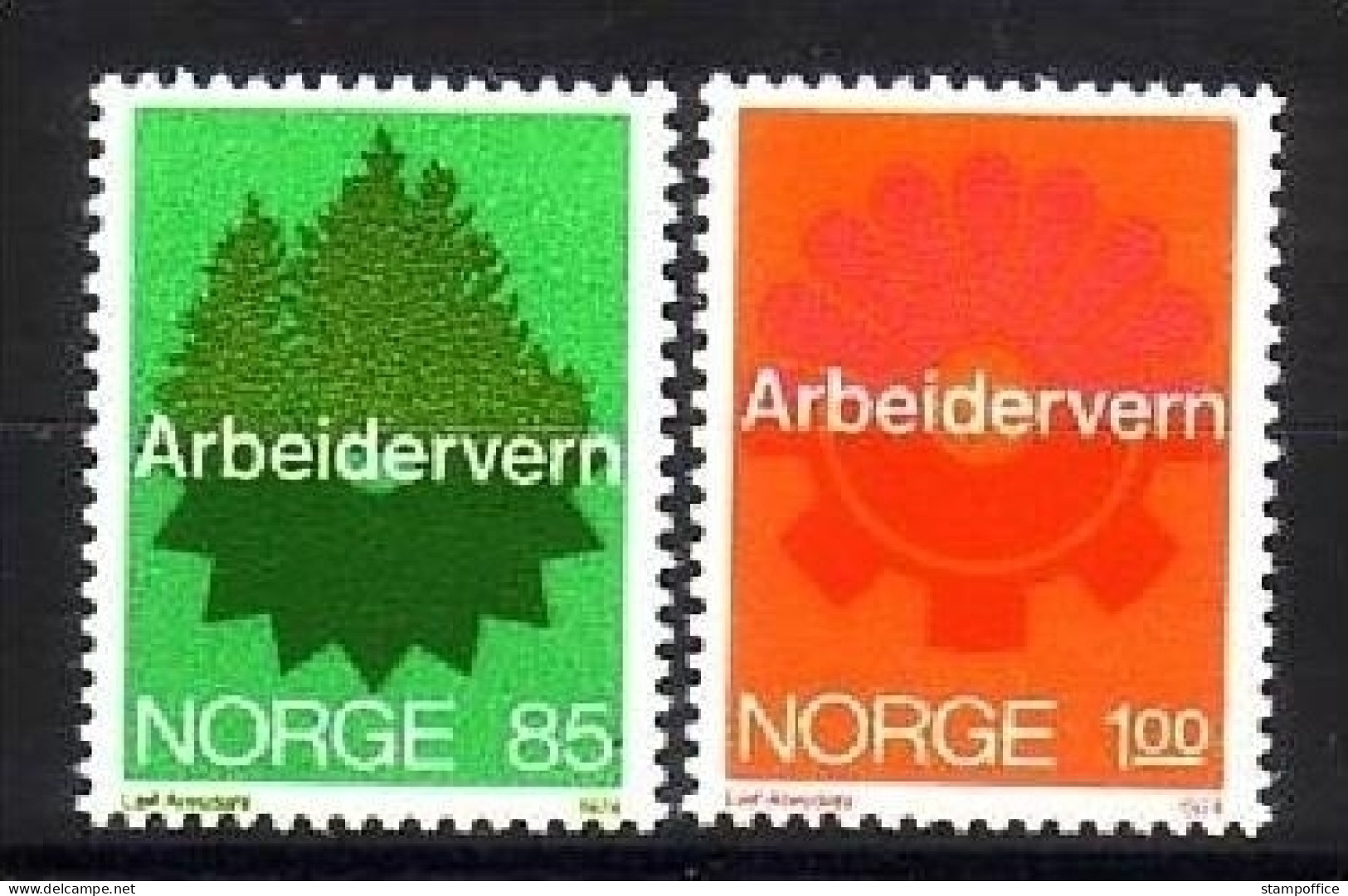 NORWEGEN Mi-Nr. 685-686 POSTFRISCH(MINT) ARBEITSSCHUTZ - Neufs