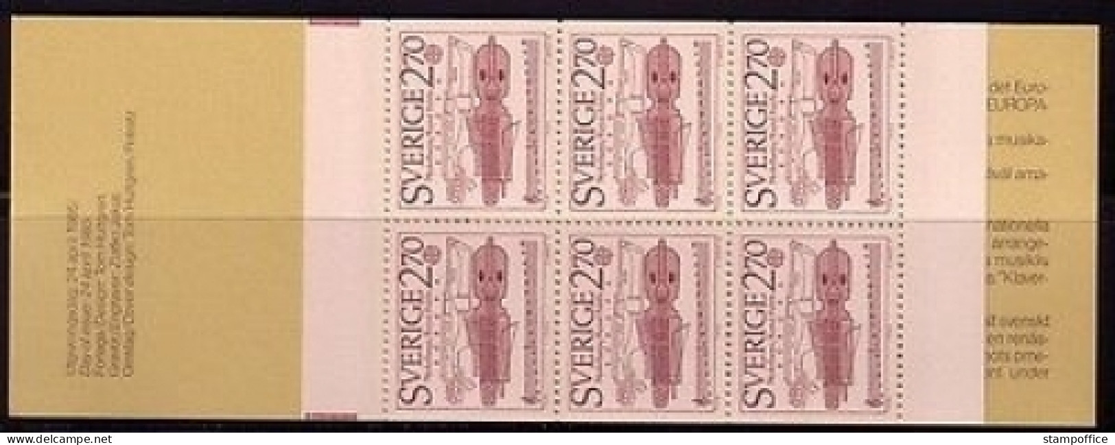 SCHWEDEN MH Mit 6 X 1329 POSTFRISCH(MINT) EUROPA CEPT 1985 JAHR DER MUSIK - 1985