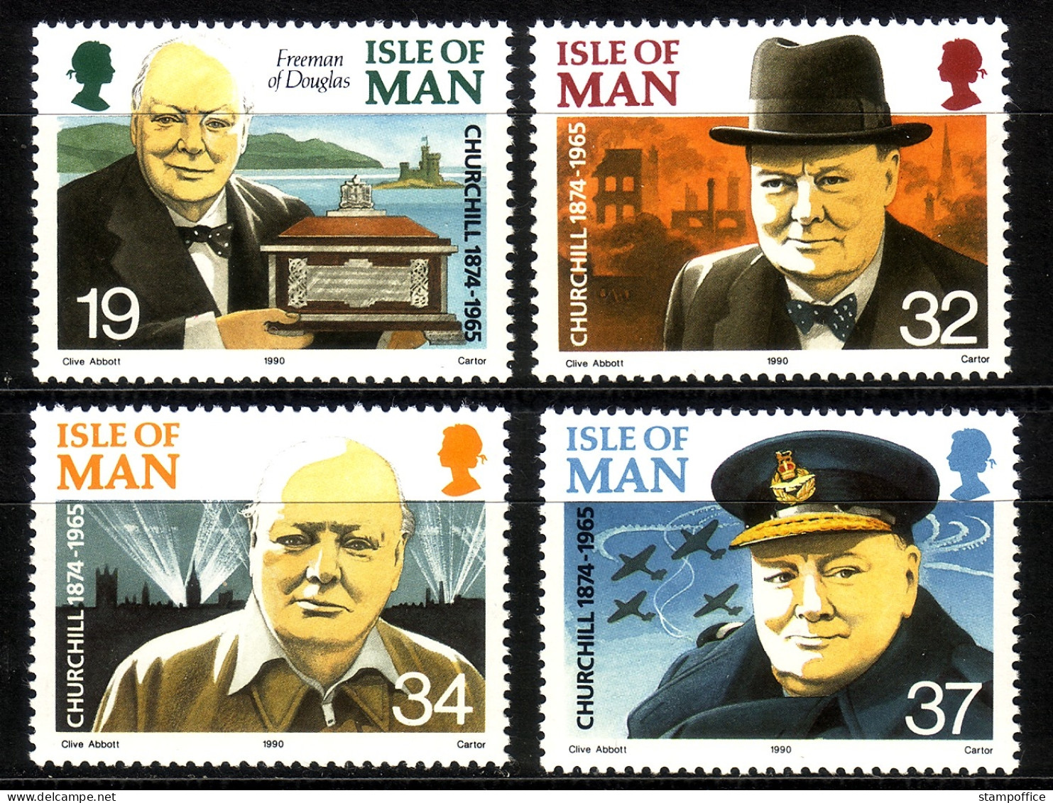 INSEL MAN MI-NR. 438-441 POSTFRISCH(MINT) SIR WINSTON CHURCHILL - Isla De Man