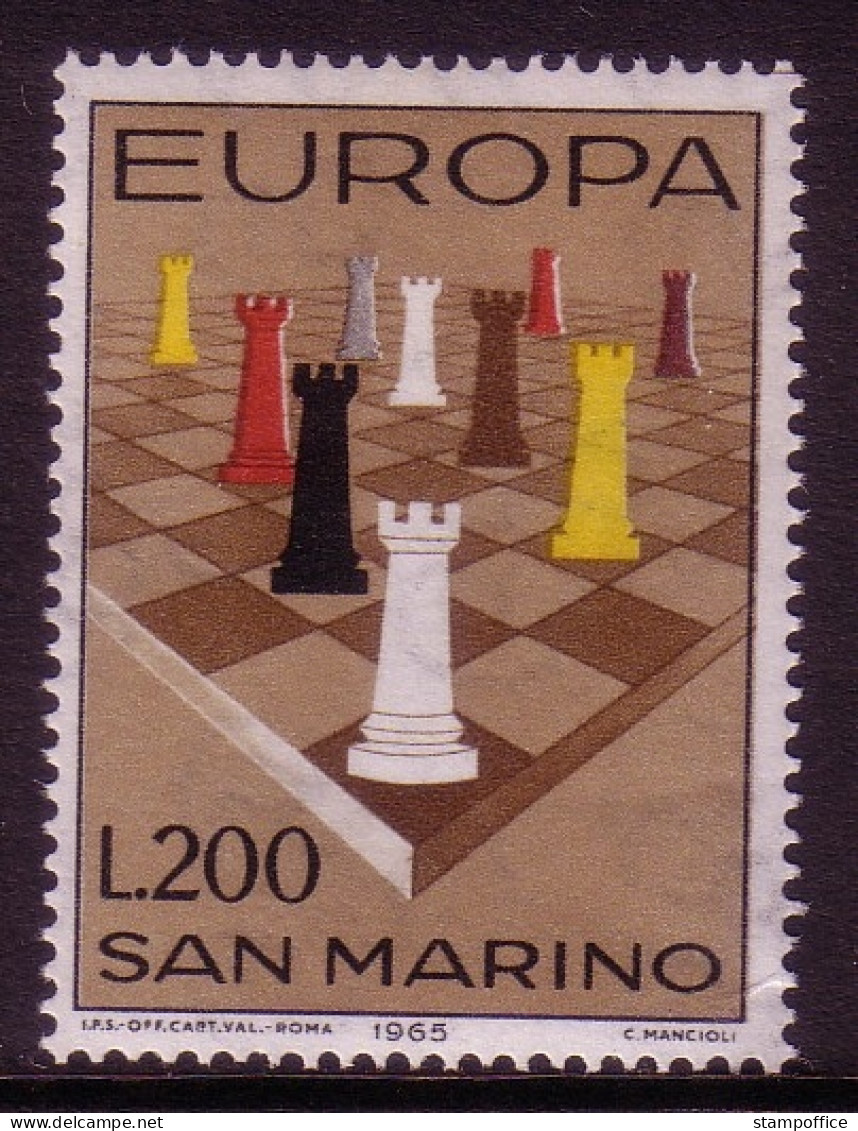 SAN MARINO MI-NR. 842 POSTFRISCH(MINT) CEPT 1965 SCHACH - 1965